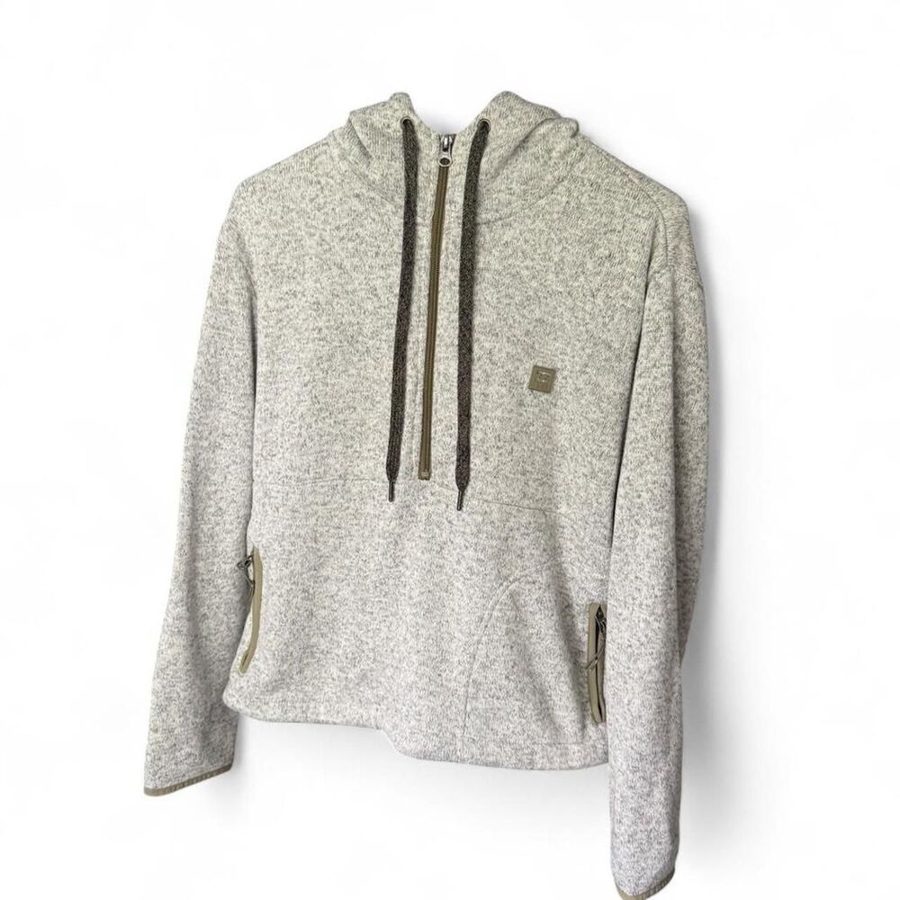 Billabong A/Div Half Zip Hoodie Medium Gray Fleece Pullover Adventure Division